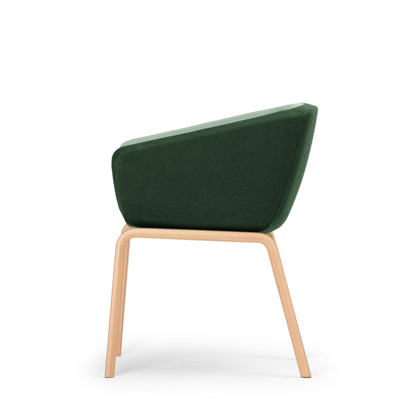 Arca Mini Armchair, 4 Legs Wooden Base