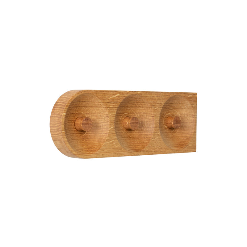 Solid Hook Coat Hanger w/3 Hooks