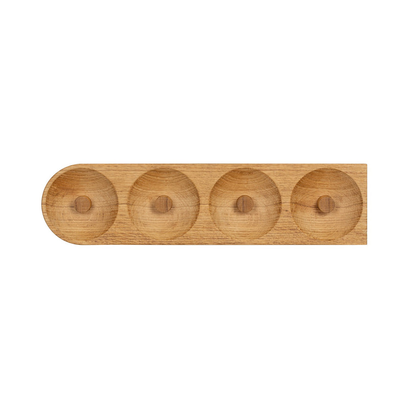Solid Hook Coat Hanger w/4 Hooks