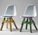 Icon modern dining chair with colorful base