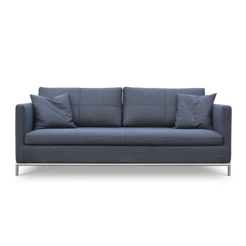 Istanbul modern sofa in dark grey tweed