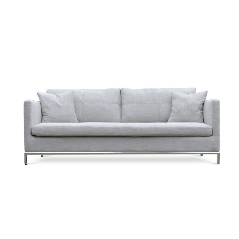 Istanbul modern sofa in cream tweed