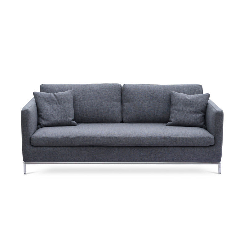 Istanbul modern sofa in dark grey wool 