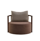 Buy Round Ample Fabric Upholstered Lounge Chair | 212Concept