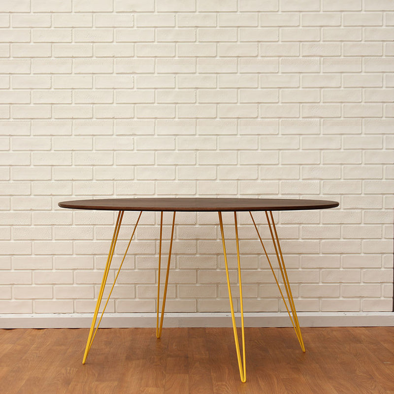 Buy Steel Legged Circle Williams Dining Table | 212Concept
