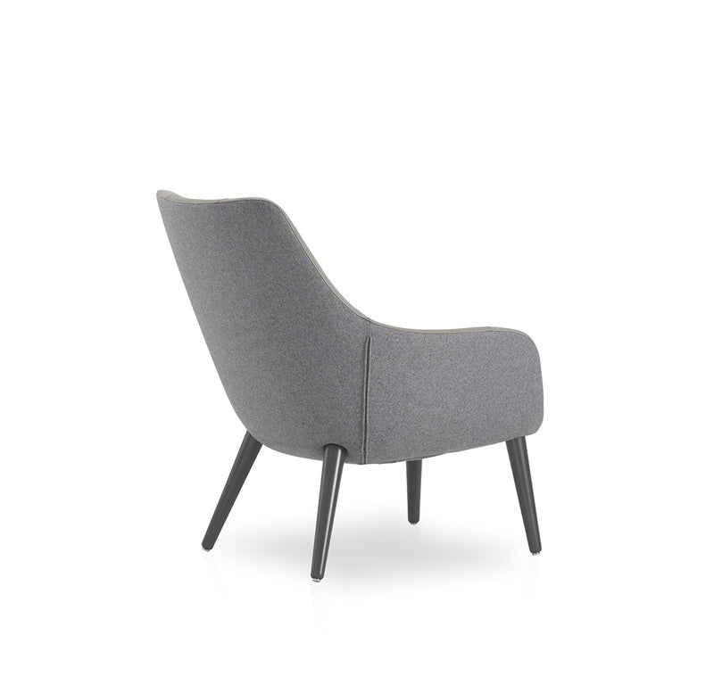 Buy Modern Curvy Dowel Legged Lamy Lounge Chair | 212Concept