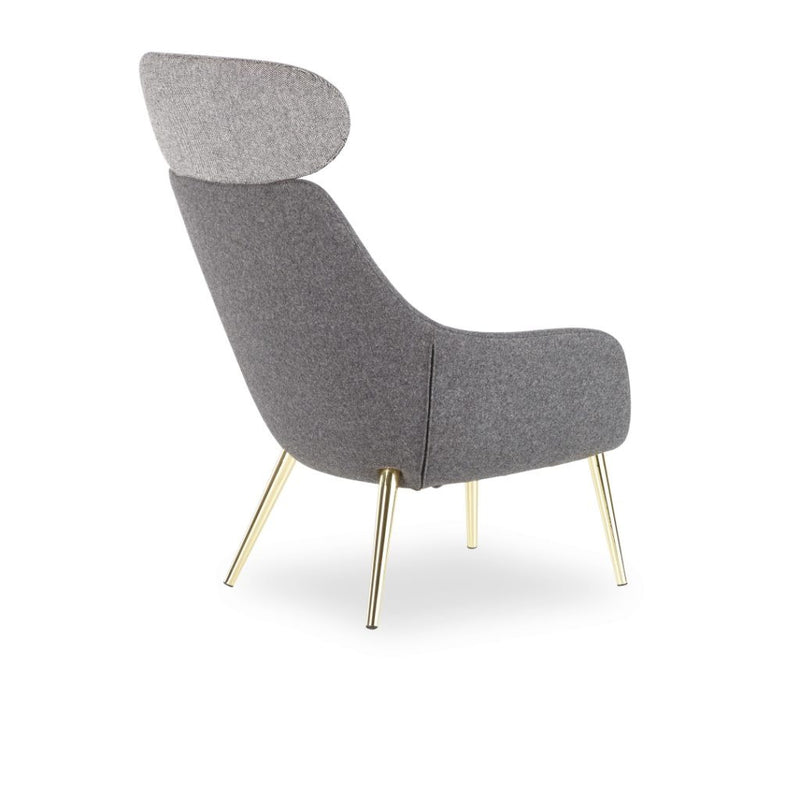 Buy Modern Curvy Dowel Legged Lamy Lounge Chair | 212Concept