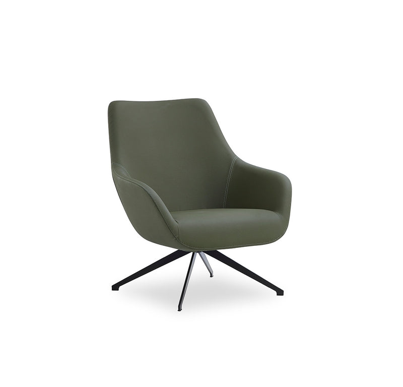Buy Scandinavian Designed Curvy Lamy Swivel Lounge Chair | 212Concept