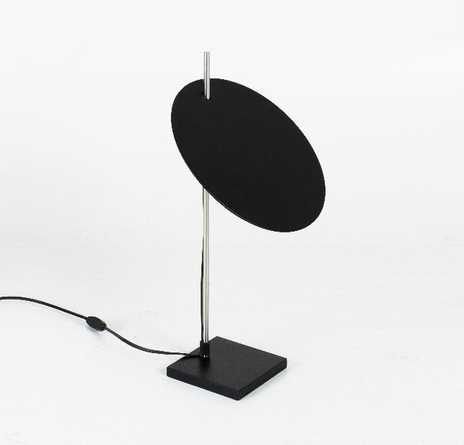 Modern Round Black Plywood Table Lamp | 212Concept