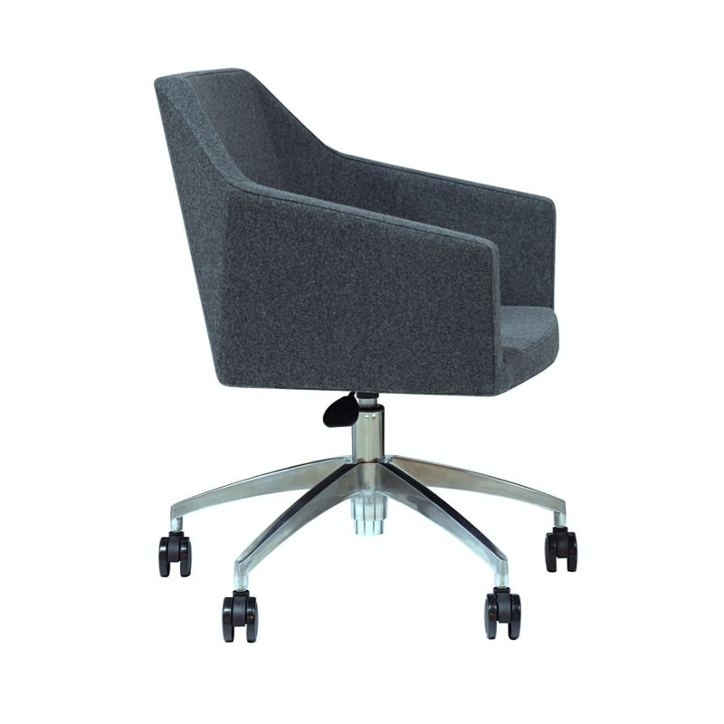 Buy Mercer Modern Desk Chair with grey wool upholstery | 212Concept