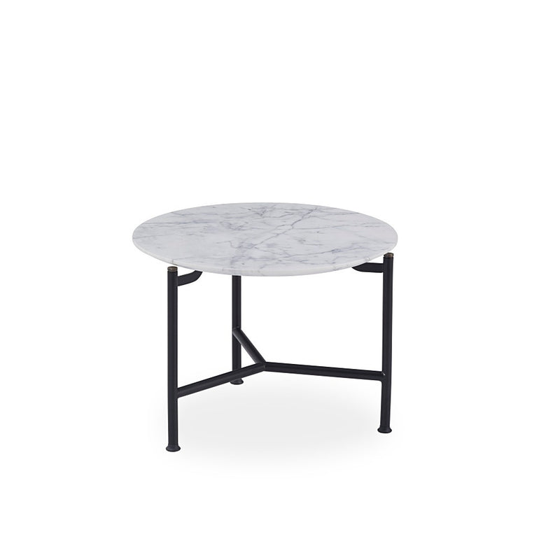 Buy Modern Round White Marble Modest Coffee Table Set | 212Concept