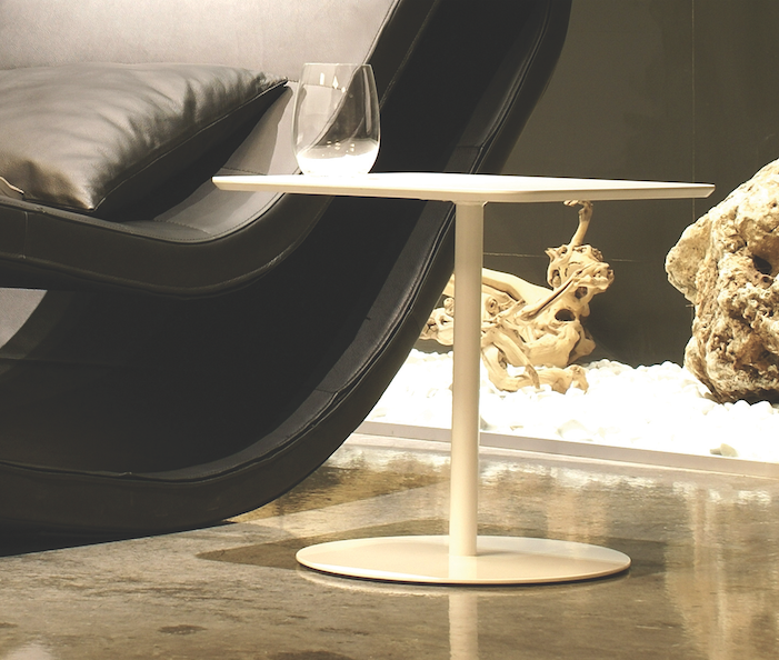Buy Rectangular White Lacquer Top Noa Side Table | 212Concept