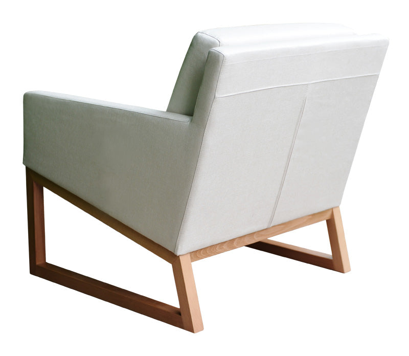 Nova Chair - Wood Base - White Leatherette