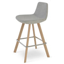 Buy Contemporary Style Veneer Wood Base Pera Stool | 212Concept