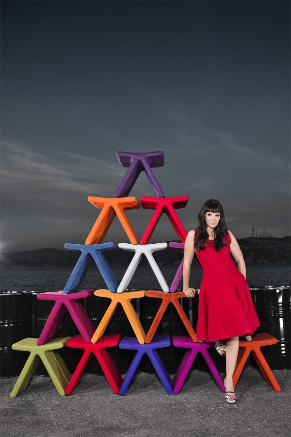 PI modern stool in various colors