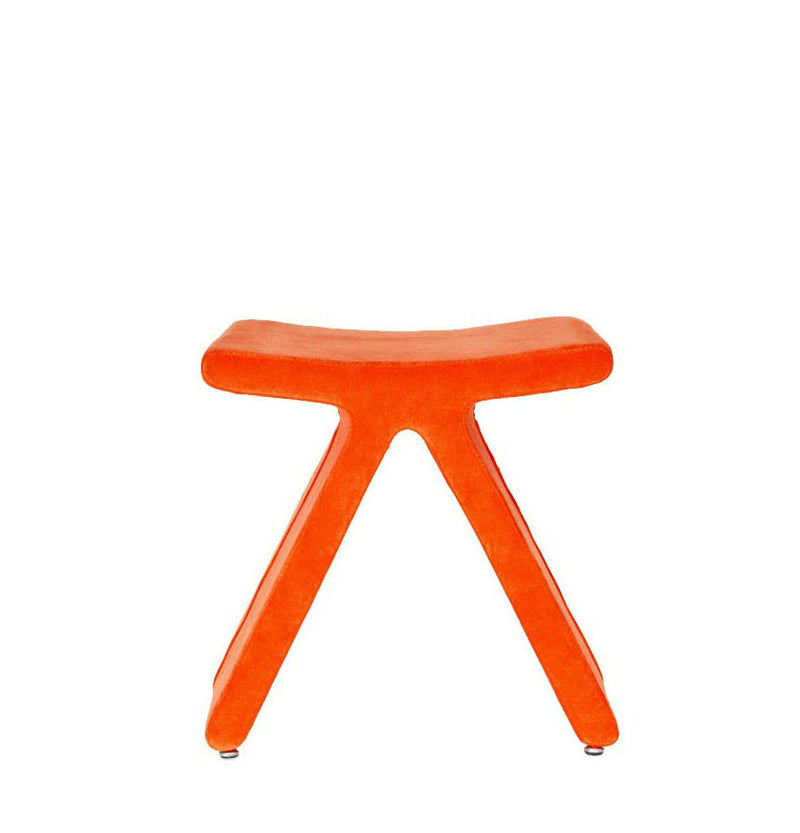 PI Modern Stool Orange Fabric