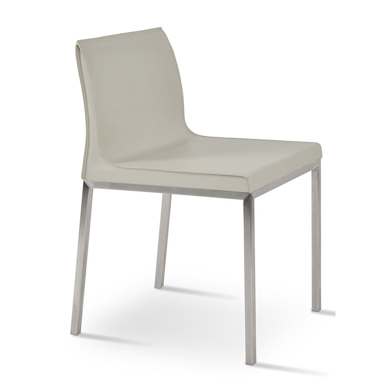 Buy Minimal Sleek Bonded Leather Upholstered Dining Chair | 212Concept