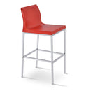 Buy Modern Slim Leather Steel Legged Stool | 212Concept
