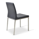 Buy Minimal Sleek Bonded Leather Upholstered Dining Chair | 212Concept