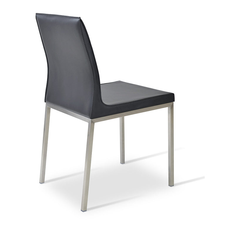 Buy Minimal Sleek Bonded Leather Upholstered Dining Chair | 212Concept