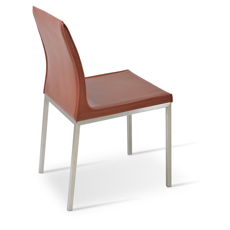 Buy Minimal Sleek Bonded Leather Upholstered Dining Chair | 212Concept