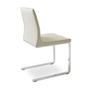 Buy Flat Sled Base Commercial Leather Dining Chair | 212Concept