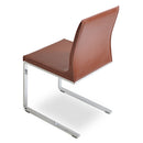 Buy Flat Sled Base Commercial Leather Dining Chair | 212Concept