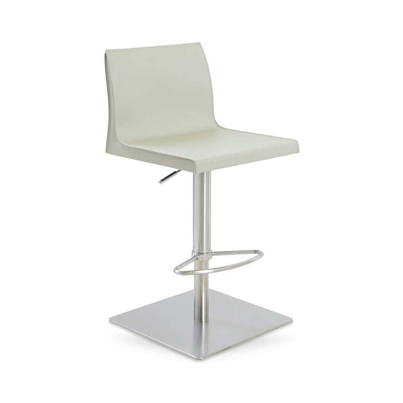 Buy Slim Adjustable Height Leather Kitchen Stool | 212Concept