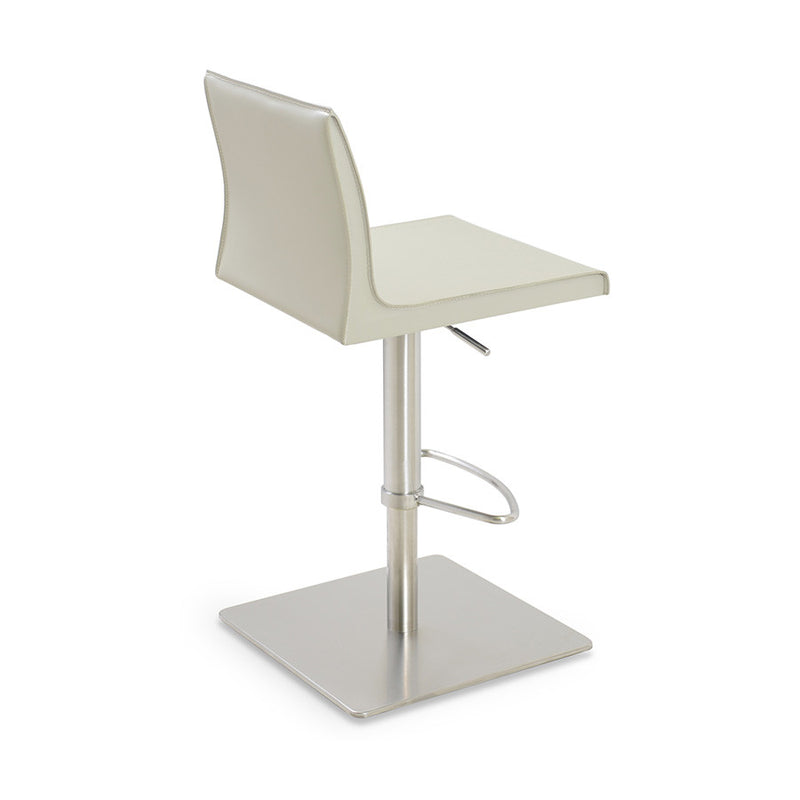 Buy Slim Adjustable Height Leather Kitchen Stool | 212Concept