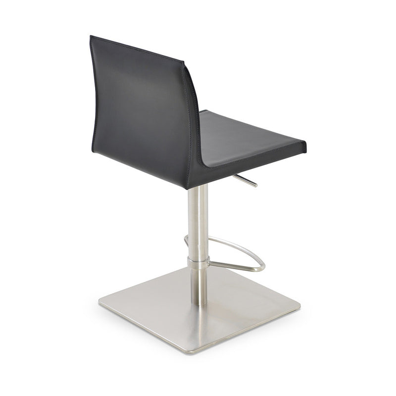 Buy Slim Adjustable Height Leather Kitchen Stool | 212Concept