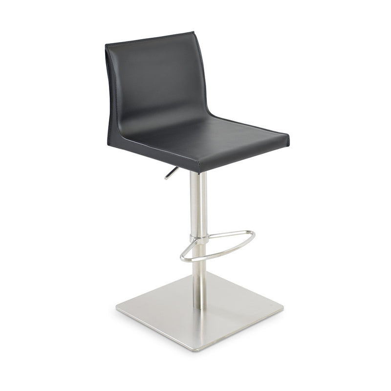 Buy Slim Adjustable Height Leather Kitchen Stool | 212Concept