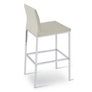 Buy Modern Slim Leather Steel Legged Stool | 212Concept