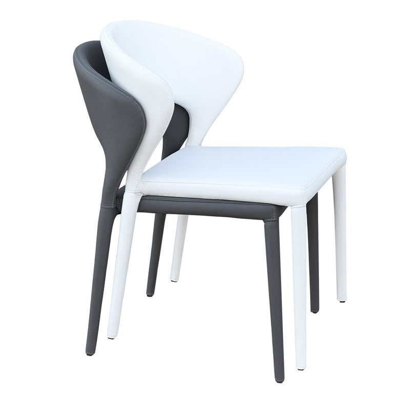 Buy Modern Stackable Bonded Leather Dining Chair | 212Concept