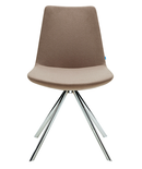 Pera Ellipse modern dining chair with steel legs