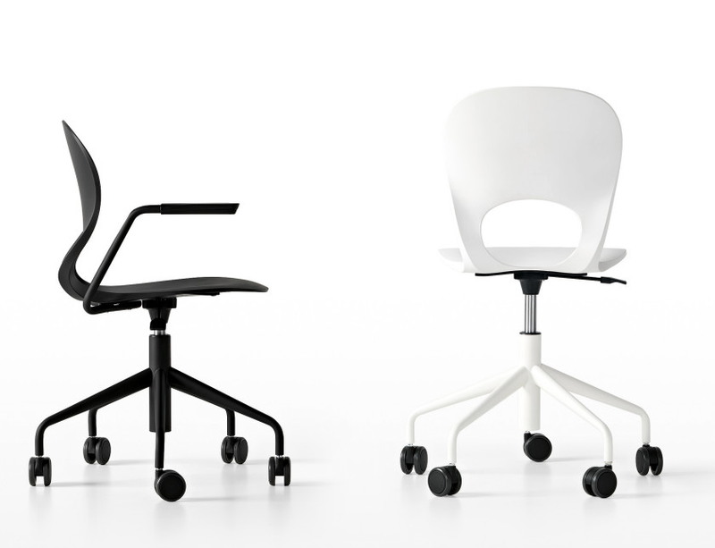 Buy Curvy Adjustable Height Option Swivel Task Chair | 212Concept