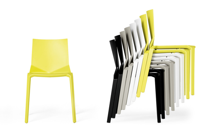 Buy Geometric Shaped Stackable Fluo Green Outdoor Kristalia Chair | 212Concept