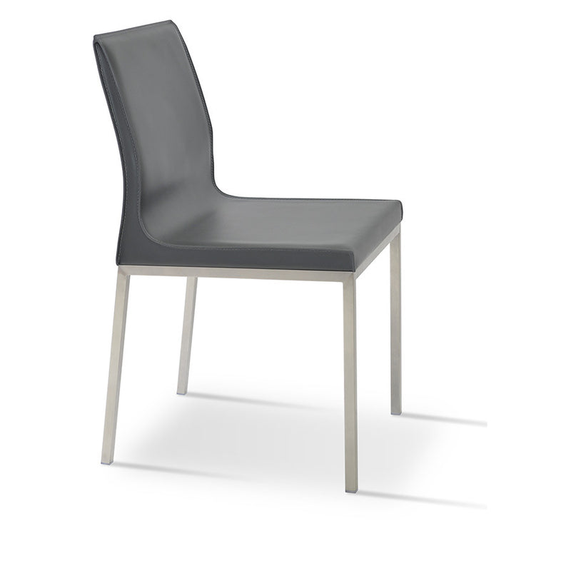 Buy Minimal Sleek Bonded Leather Upholstered Dining Chair | 212Concept