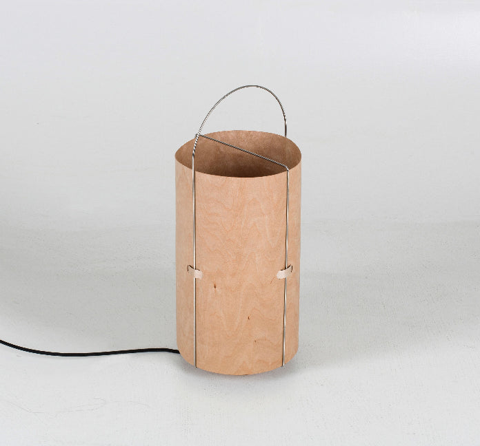 Buy Contemporary Cylinder Shaped Plywood Table Lamp | 212Concept
