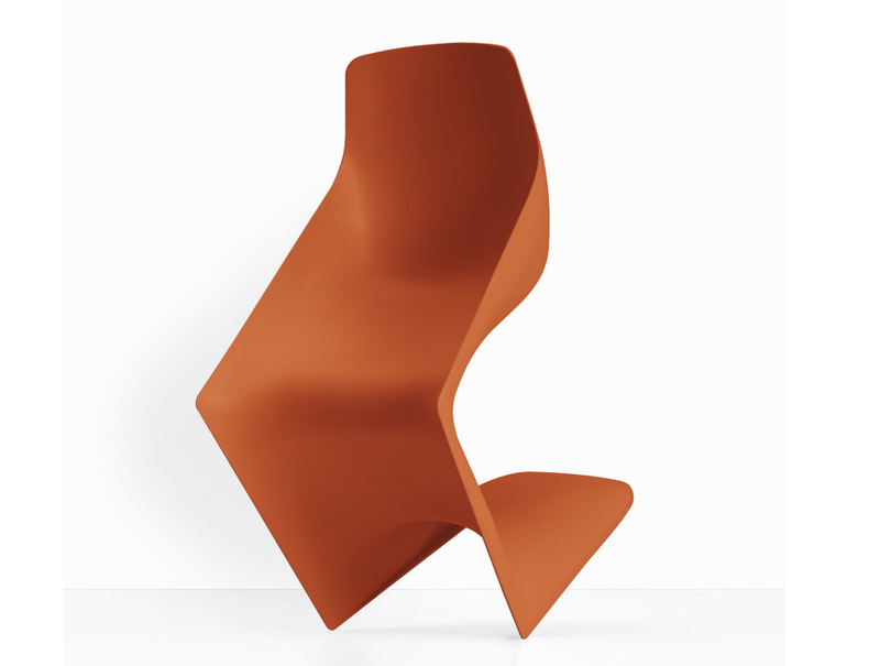 Buy Single Surface Cantilever Pulp Outdoor Orange Armchair | 212Concept