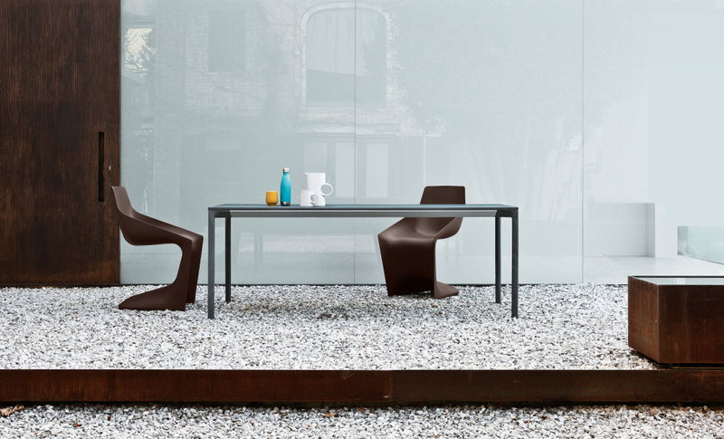 Buy Single Surface Cantilever Pulp Outdoor Brown Armchair | 212Concept