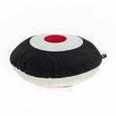 Black and red modern throw pillow