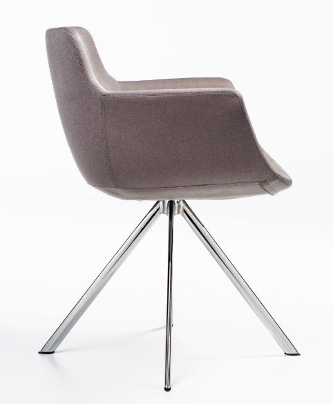 Buy Curved Modern 4-Legged Swivel Rego Armchair | 212Concept