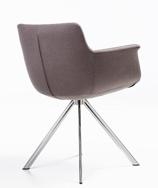 Buy Curved Modern 4-Legged Swivel Rego Armchair | 212Concept