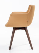 Buy Curved Rego Armchair with Walnut Wood Base | 212Concept