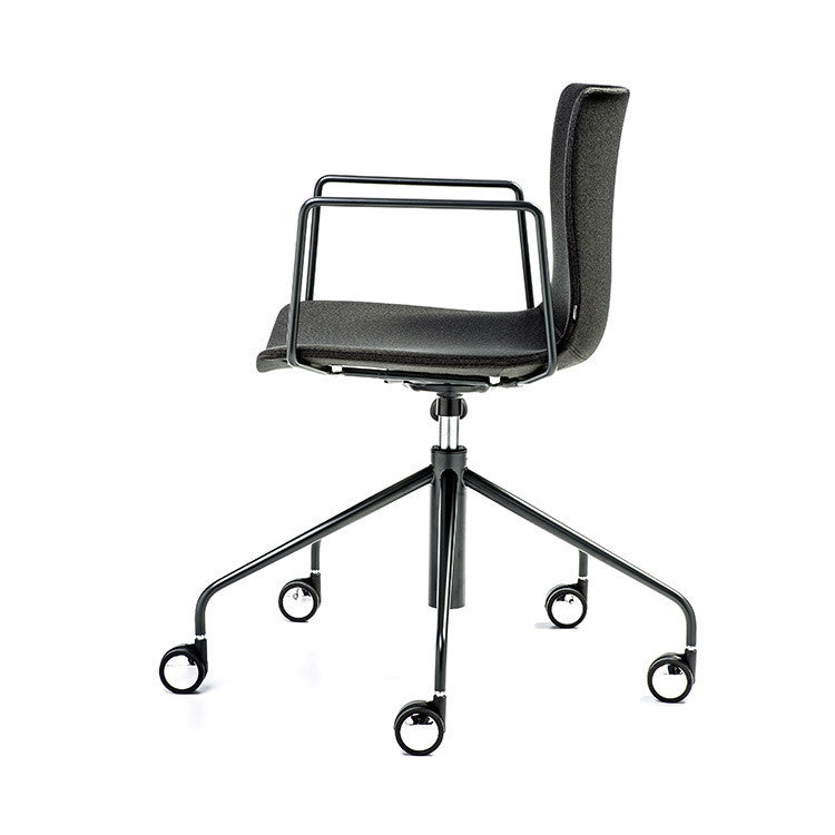 Buy Black Leather Minimal Rest Office Task Chair | 212Concept