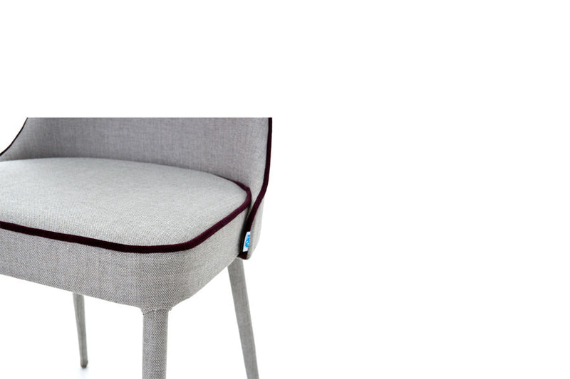 modern rift side chair fabric close-up