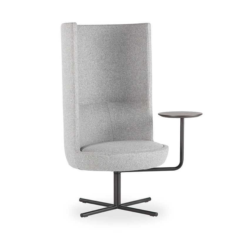 Buy High Back Rest Swivel Lounge Chair w/Side Table | 212Concept