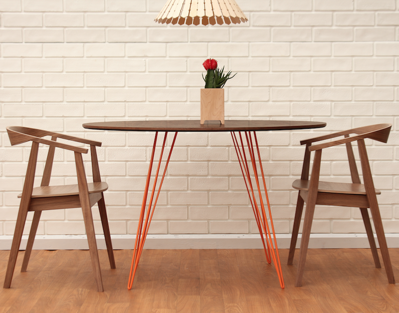 Buy Steel Legged Circle Williams Dining Table | 212Concept