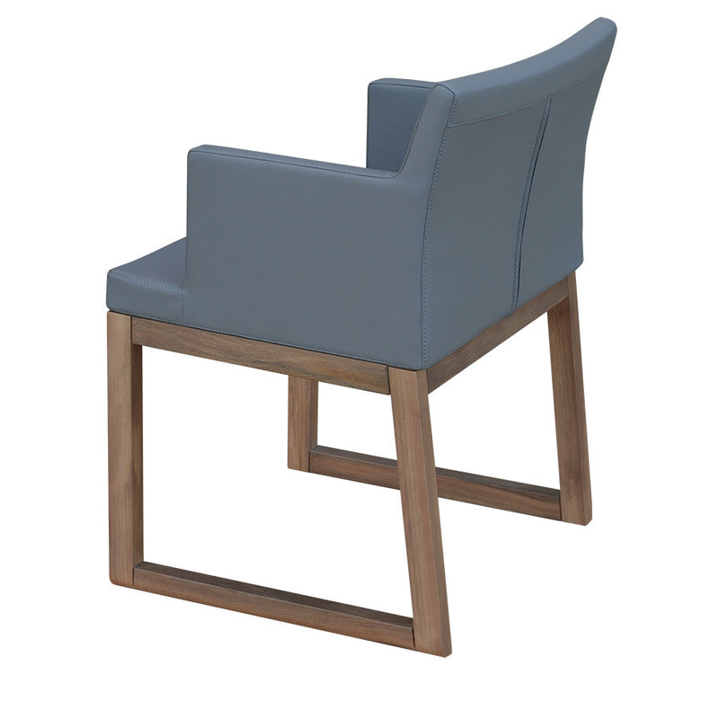 Buy Square Shaped Wooden Sled Base Armchair | 212Concept