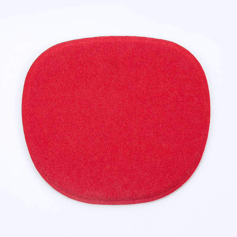Modern Maharam Kvadrat Red Wool side chair seat pad for all Kubikoff chair collection